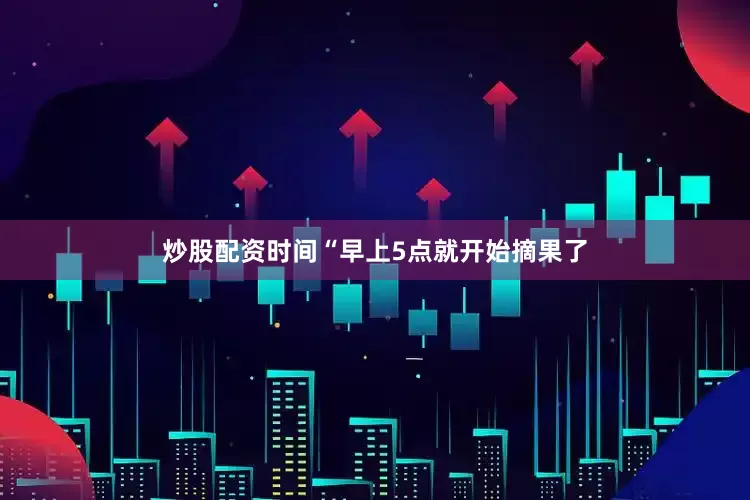 炒股配资时间“早上5点就开始摘果了