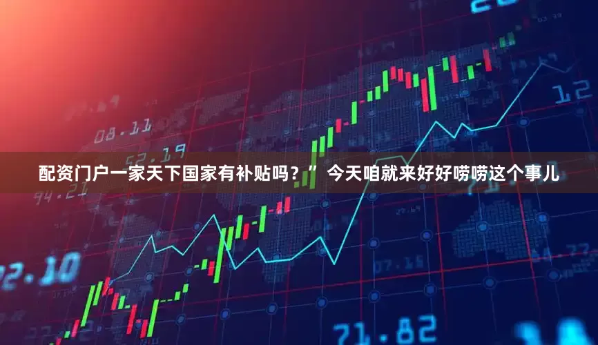 配资门户一家天下国家有补贴吗？” 今天咱就来好好唠唠这个事儿